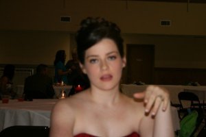 This is me as a bridesmaid, age 19.