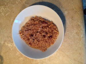 I know, isn't oatmeal so homey/homely?
